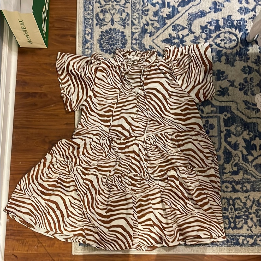 Entro Tiger stripe dress